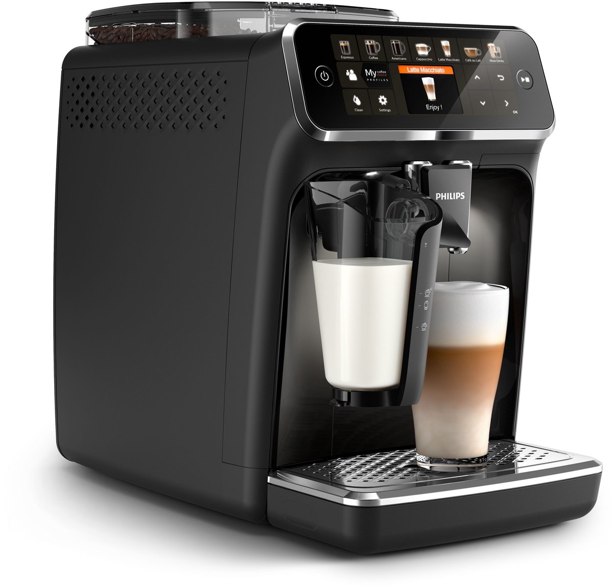 Philips LatteGo 5400 serie EP5441/50 - Espressomachine - Zwart/RVS — afbeelding 7