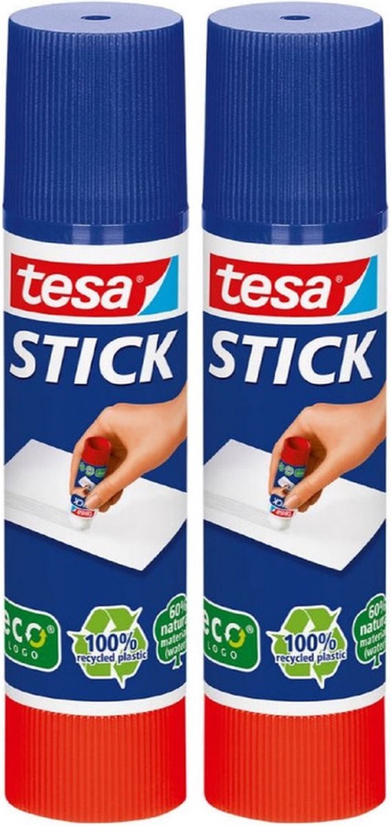 2x Tesa lijm stift knutselbenodigdheden -