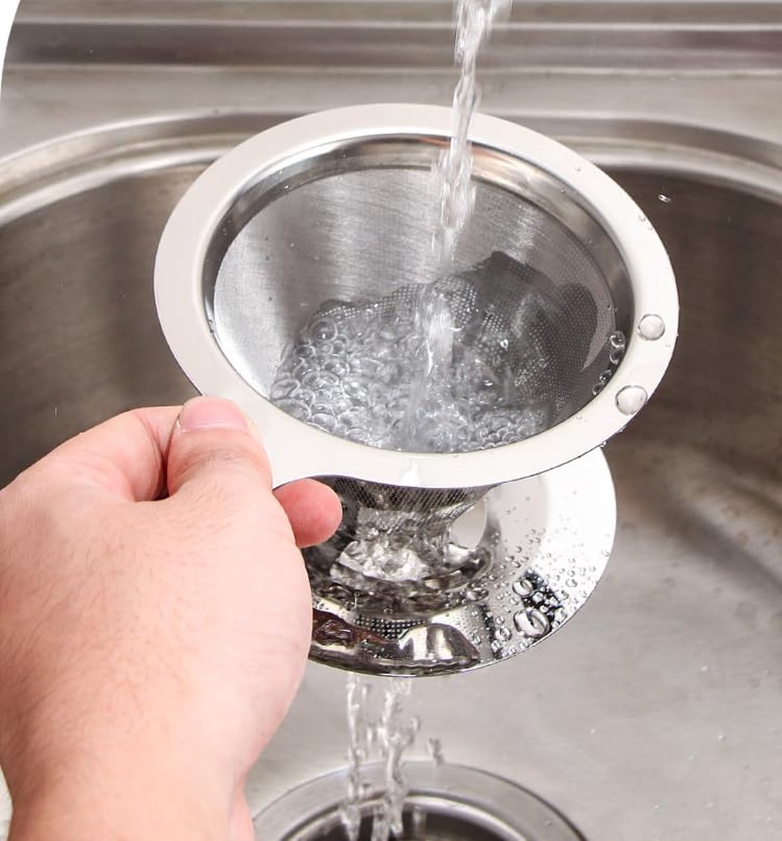 Herbruikbare Koffiefilter RVS - Koffiefilter Houder - Barista - Filterkoffie Pour Over - Reizen - Koffiefilterhouder - Camping - Travel - RVS Gaas - permanent koffiefilter van roestvrij staal — cadeau in Kookcadeaus - foto 5