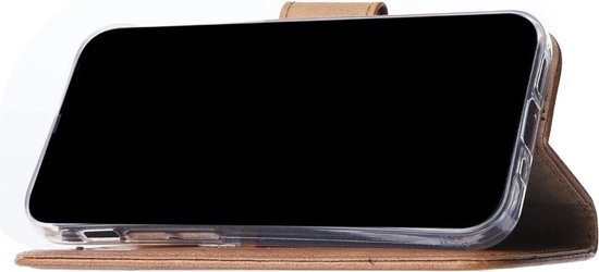 Bookcase Telefoonhoesje Geschikt voor Samsung Galaxy A05 - Hoesje - Ruimte voor 3 pasjes - Magneetlipje - Portemonnee - FuturiQ - Lichtbruin