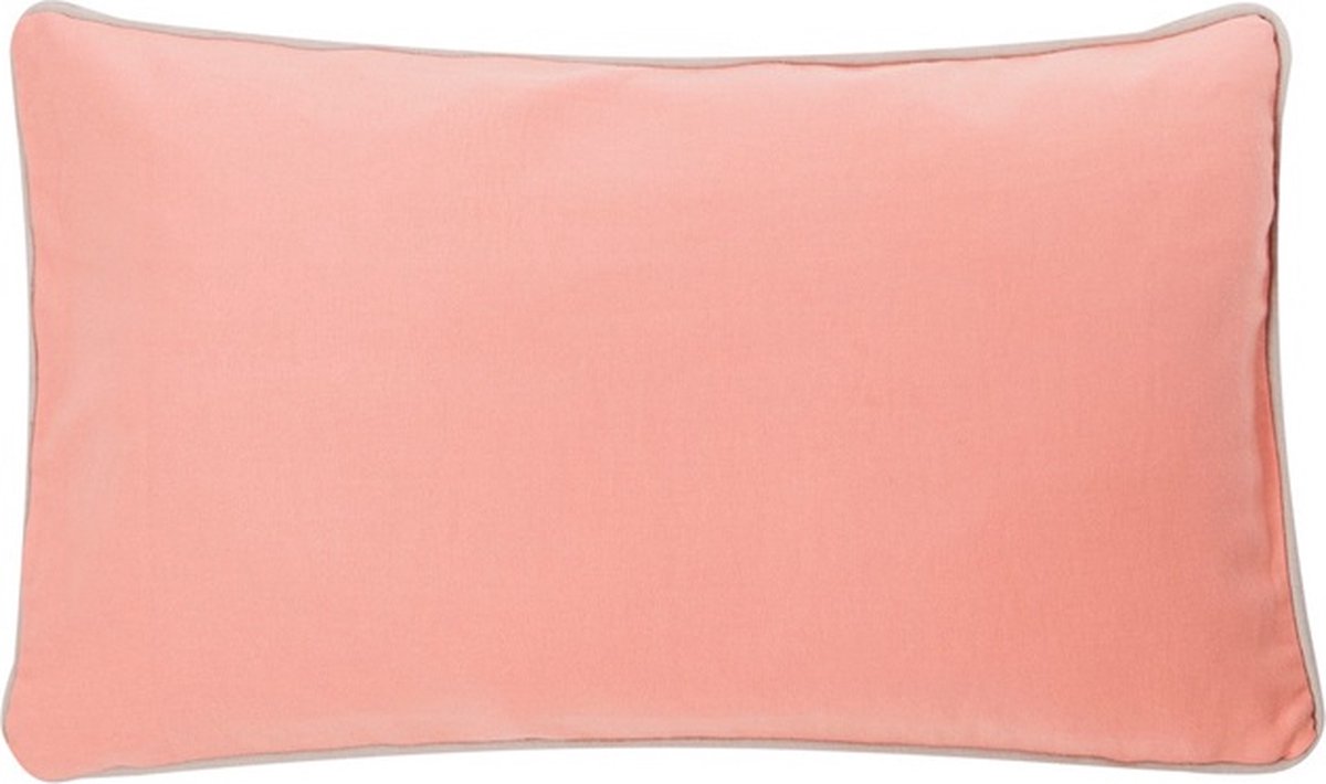 Linen & More Jilly Coral Haze Kussen | 30 X 50 | Sierkussen Voor Woonkamer Of Slaapkamer Roze