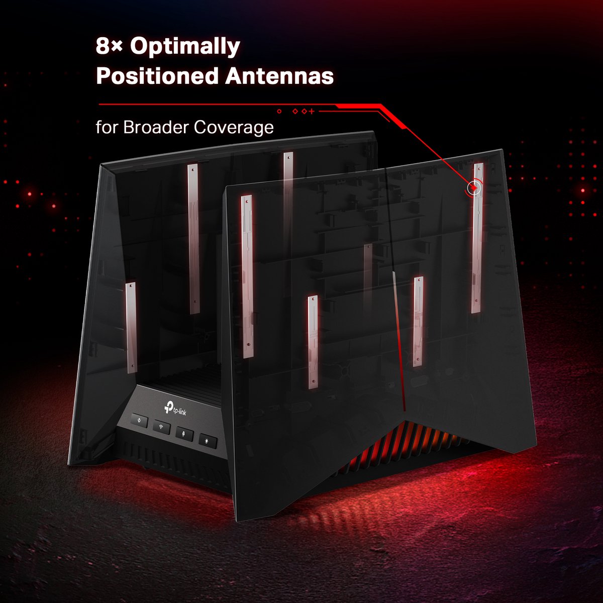 TP-Link Archer GE800 - Gaming Router - WiFi Versterker - Wi-Fi 7 - Tri-Band - BE19000 - 19 Gbps thumbnail 2