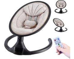 Product: X Adventure Wipstoel Elektrisch Rocco / Schommelstoel Met Bluetoothfunctie & Afstandsbediening- Velvet Nougat, van het merk 