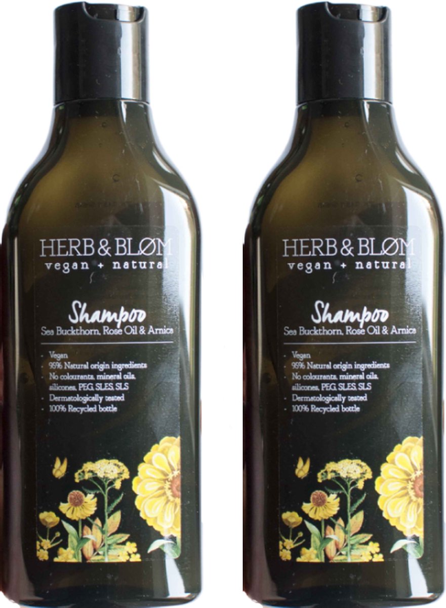 Goedkoopste Herb & Bløm Shower Gel - Sea Buckthorn, Rose Oil & Arnica - 2 x 300ml