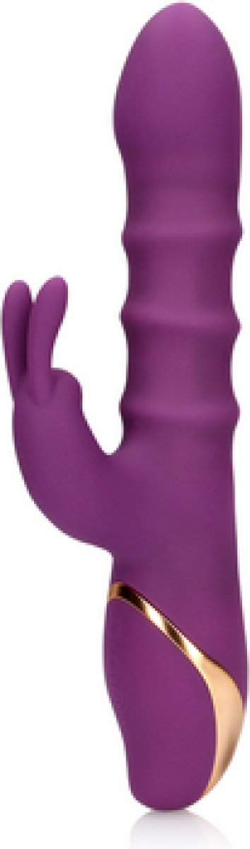 Lusty Toys ®Op-En-Neer Bewegende Ringen Vibrator Paars