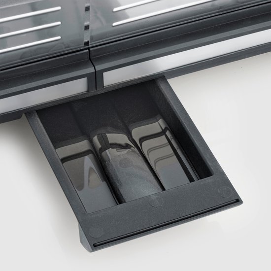Severin PG 8564, Plancha - Tafelgrill - glad en geribbeld oppervlak - binnen en buiten - 230 °C van Severin — afbeelding 3