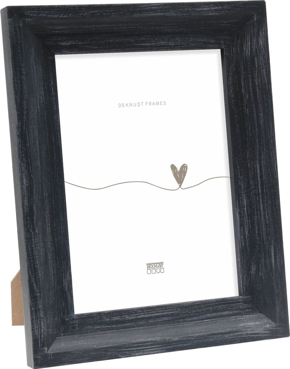Deknudt Frames fotolijst S67UF2 - hout - zwart handgeschilderd - 20x30