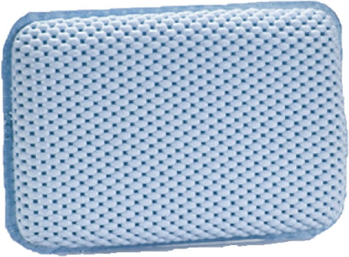 Berilo Badkussen anti-slip - blauw - 29 cm - nekkussen voor in bad - relax kussen