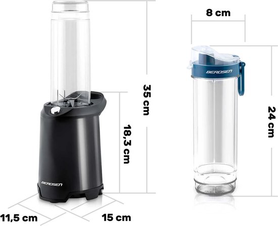 Smoothieblender 350W BD-752 Berdsen zwart van Berdsen — afbeelding 4