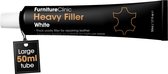 Leer Reparatie Vuller Wit – Furniture Clinic – Leer Plamuur voor Scheuren, Gaten & Krassen – Schuurbaar – 50ml – Heavy Filler Wit