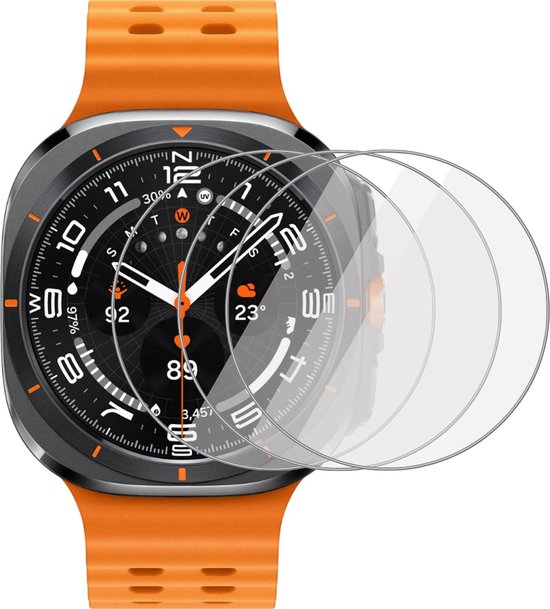 3x Screenprotector geschikt voor Samsung Galaxy Watch Ultra 47mm - Folie Screen Protector