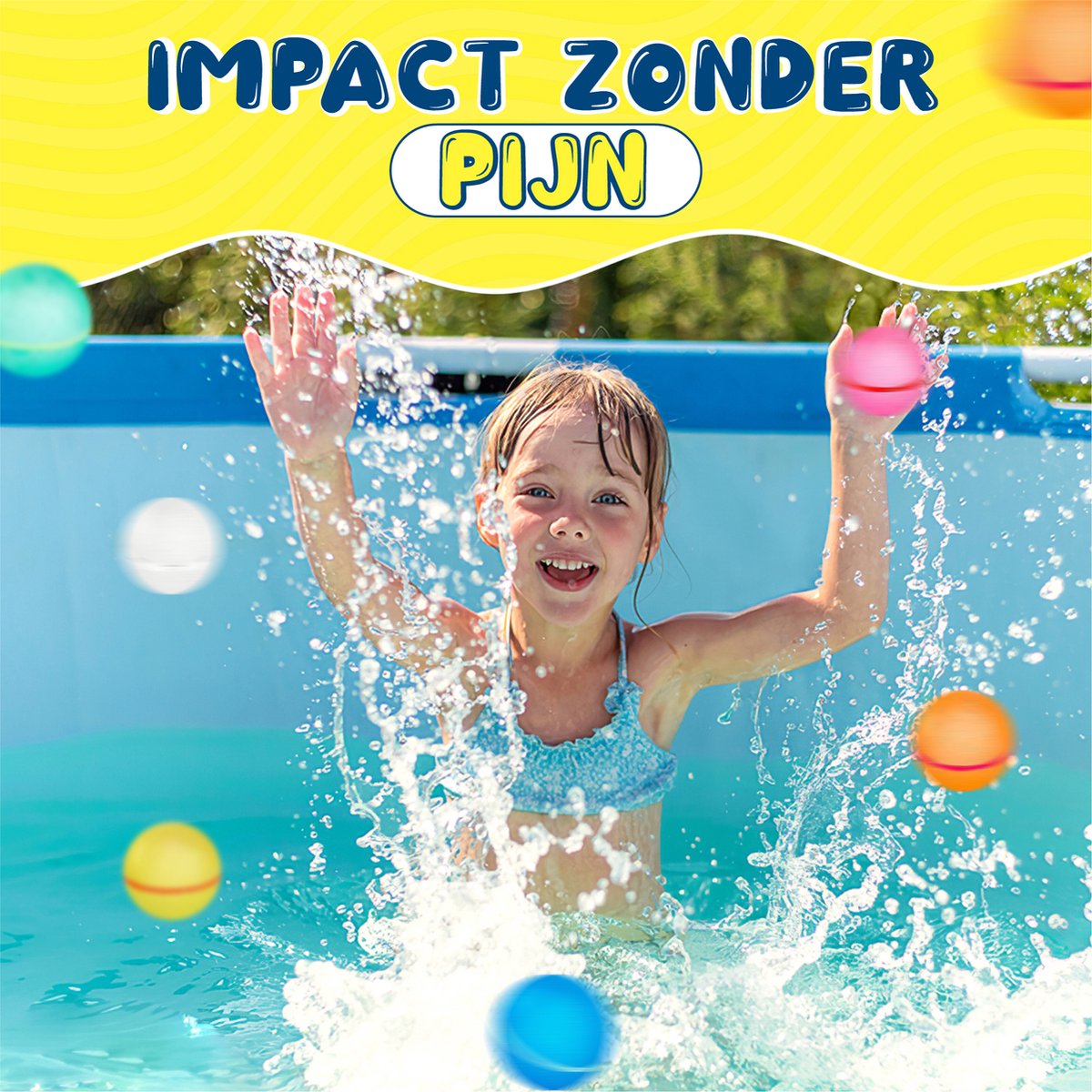 Nereb - Herbruikbare Waterballonnen - Zelfsluitend - Waterbal - Speelgoed - 6 Stuks Inclusief Opberg Netje — afbeelding 7