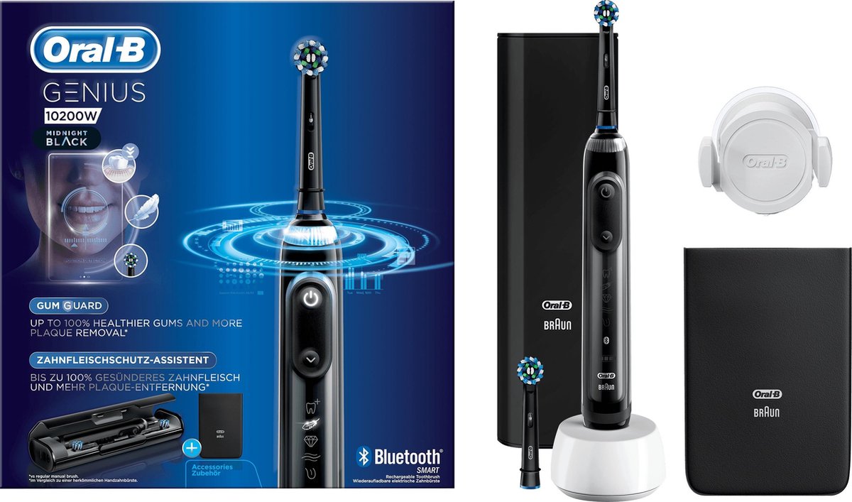 Oral-B Genius 10200W Elektrische Tandenborstel Midnight Black Powered By  Braun | bol.com