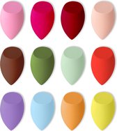 Make Up Spons - 12 stuks - Sponsjes - Zacht - Perfecte - Beautyblender - Beauty Blender - Latex vrij - Make-up ei - Foundation blender - Applicator Make-up