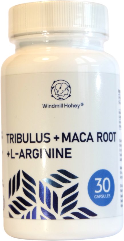 Foto: L arginine tribulus terrestris ginseng capsules voor erectie stress hoger libido testosteron natuurlijke kruiden capsules met tribulus terrestris l arginine koreaanse ginseng maca root 30 capsules gemaakt in nederland windmill hohey