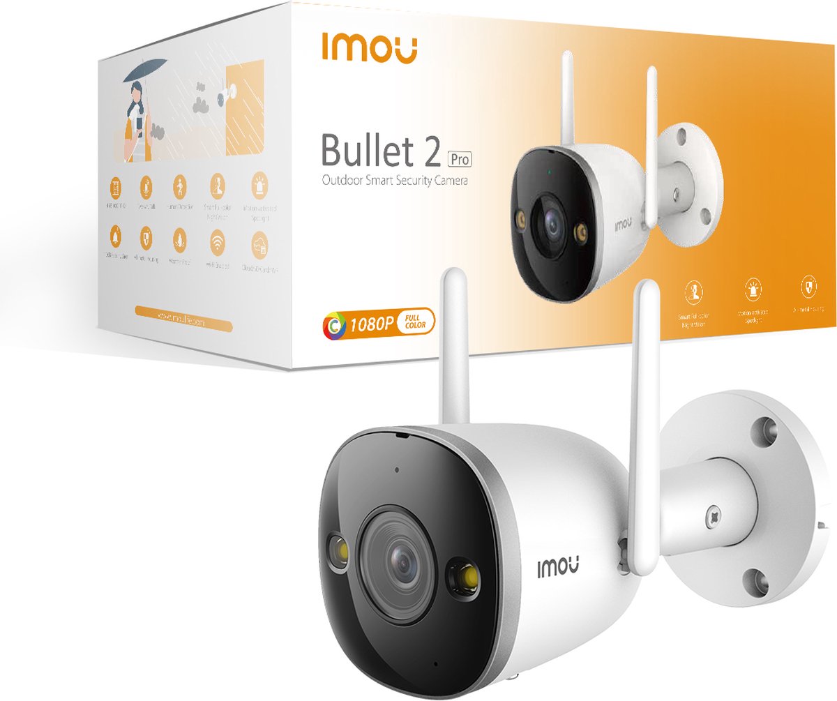 Imou Bullet 2 Pro - 2MP - IP-camera - camera beveiliging - metalen behuizing - IP67 – foto 2