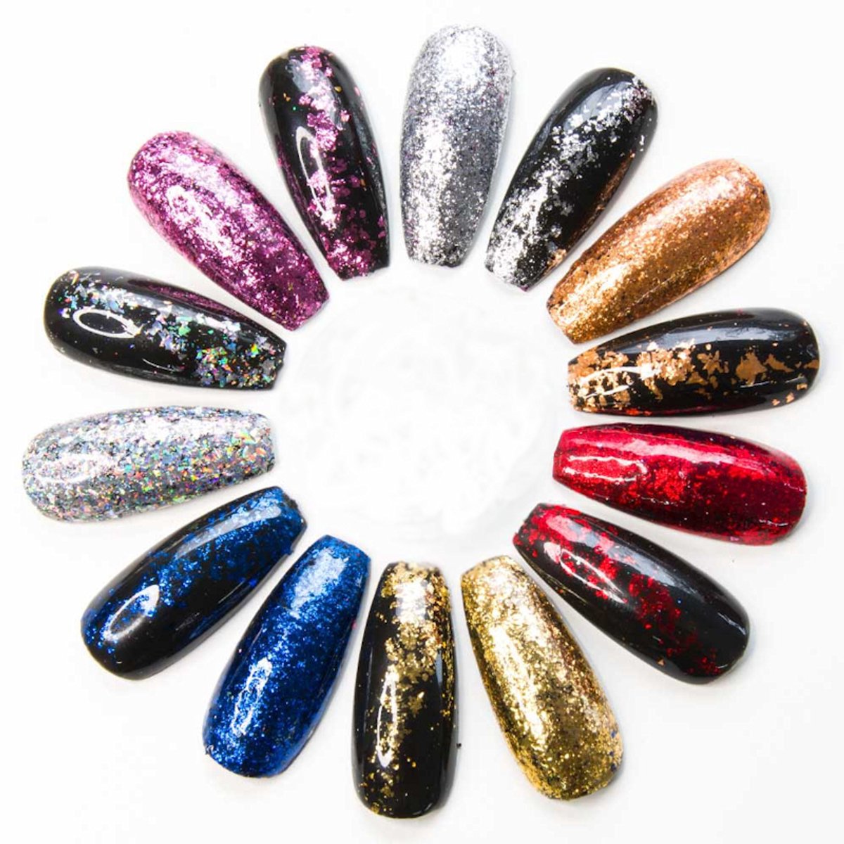 DRM Metallic Nagelpoeder Alu flakes Passioneel Rood #5