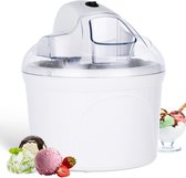Bol.com Ijsmachine - softijs - 1.5L - 12 ballen ijs - Eenvoudig te reinigen - wit - aanbieding