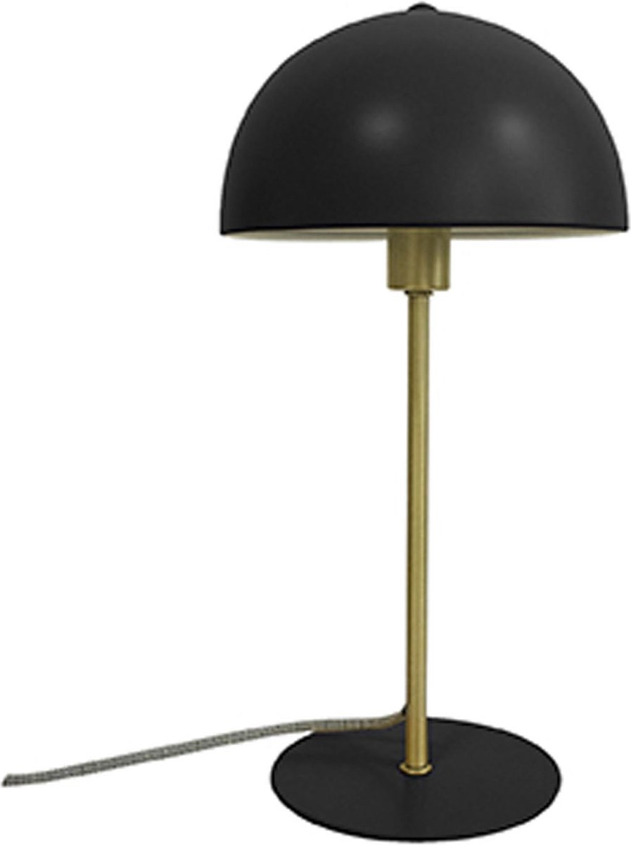 Zwarte paddestoel tafellamp Leitmotiv Bonnet