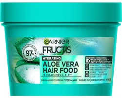 foto van Garnier Fructis Hair Food Aloë Vera 3-in-1 Hydraterend Haarmasker Voordeelverpakking - Normaal Tot Droog Haar - 6 x 400ml