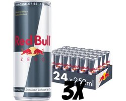 3x Redbull Zero 3 x 24x250ml