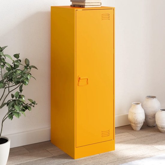 Buffet vidaXL 34,5 x 39 x 107 cm Acier Jaune moutarde