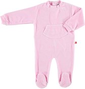 Boxpakje / baby pyjama biologisch velours roze 74-80