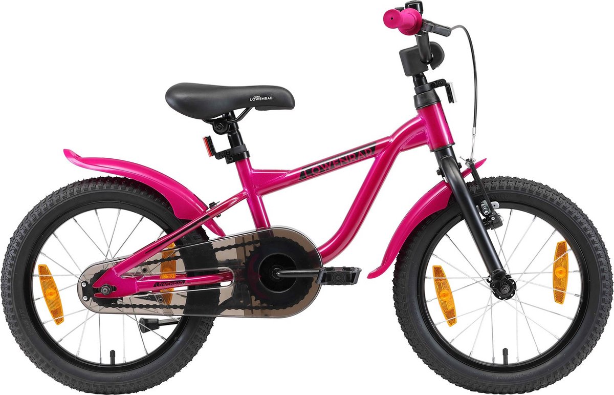 Löwenrad 16 inch wielen, donkerroze
