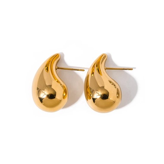 Boucles d'oreilles Mini pendantes - Doré | 2 x 1,1 cm | Acier inoxydable | Mode Favorite