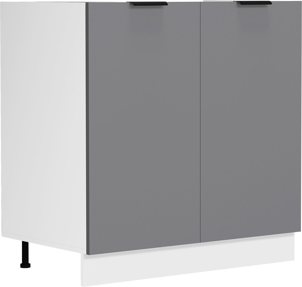 Vcm Spoelbak onderkast breedte 80 cm Spoelbak onderkast Keuken Fasola Wit / Antraciet