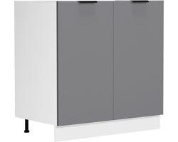 VCM Spoelbak onderkast breedte 80 cm Spoelbak onderkast Keuken Fasola