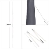 Beschermhoes voor parasol - Grijs | 260cm - Sekey | Waterdicht & Duurzaam