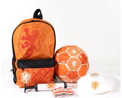 KNVB Nederlands Elftal Voetbal Trainingsset Kind - Bal Maat 5 + Pionnen + Pomp + Aanvoerdersband + Tas