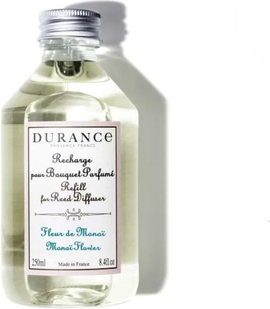 Durance - navulling geurstokjes - fleur de monoï - monoi-bloem - 250ml