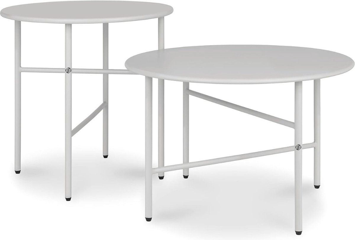 Equivera Bijzettafel Buiten - Bijzettafel Tuin - Salontafel Buiten - Salontafel Tuin - Koffietafel Buiten - Voor Binnen en Buiten - Must Have Voor Jouw Tuin! Grijs