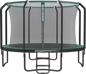 Rootz 12ft Trampoline Set - Outdoor Fun Equipment - Bouncing Device - Galvanized Steel Frame - Stable and Rust-Resistant - Ideal Gift for Kids - 366cm x 90cm - Safety Net Included