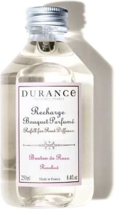 Durance - navulling geurstokjes - bouton de rose - rozenknoppen - 250ml