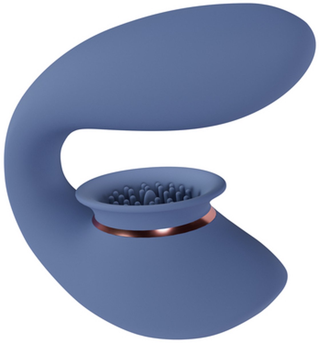Goedkoopste Twitch 3 - Rechargeable Vibrator and Suction - Blue/Grey