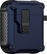Mobigear Hoesje geschikt voor Apple AirPods 1 Hardcase Hoesje | Mobigear Armor Clip - Blauw