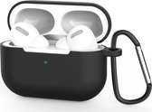 Mobigear Hoesje geschikt voor Apple AirPods Pro 1 Hoesje Flexibel Siliconen | Mobigear Classic - Zwart