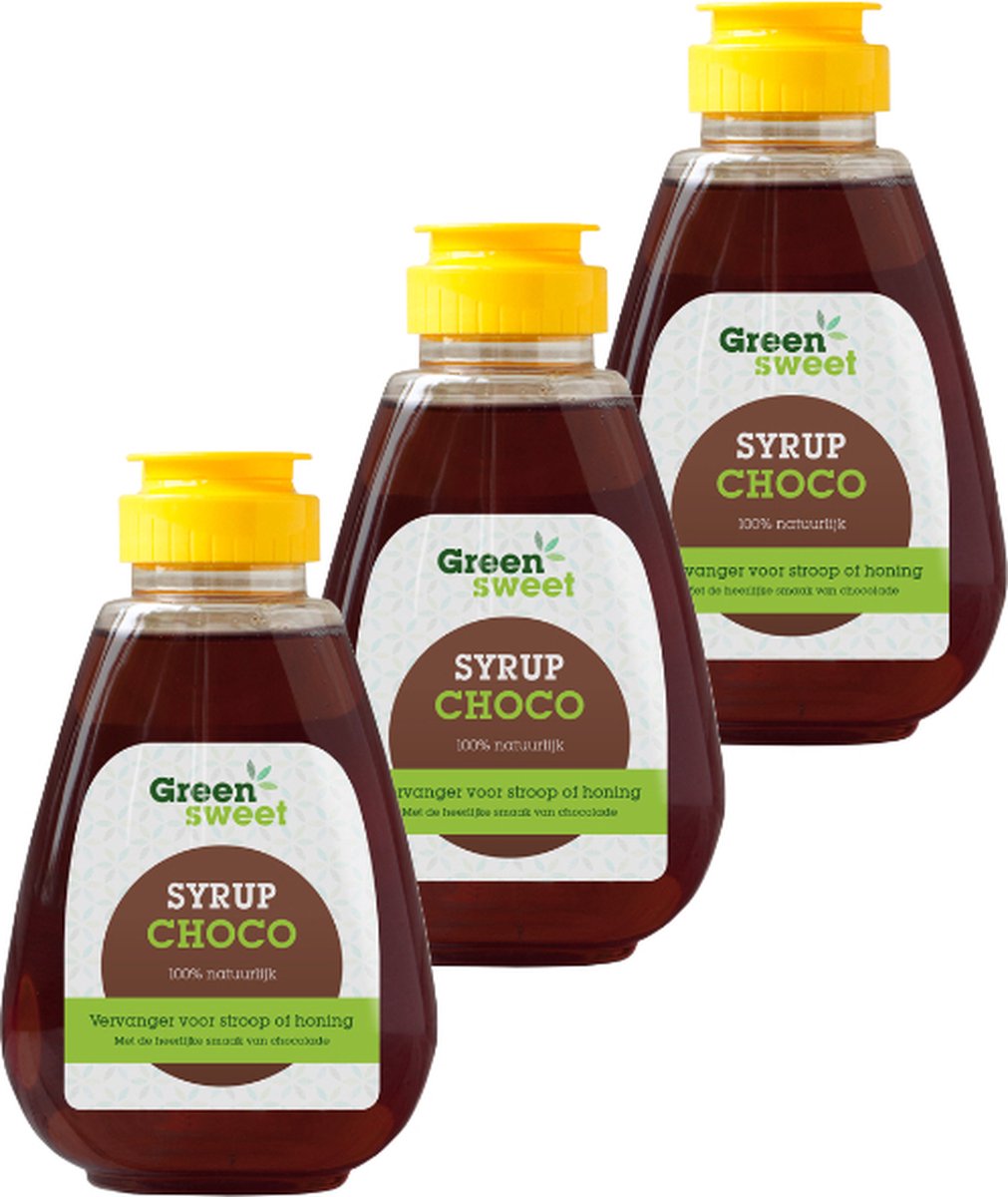 Green Sweet | Syrup | Choco | 3 stuks | 3 x 450g