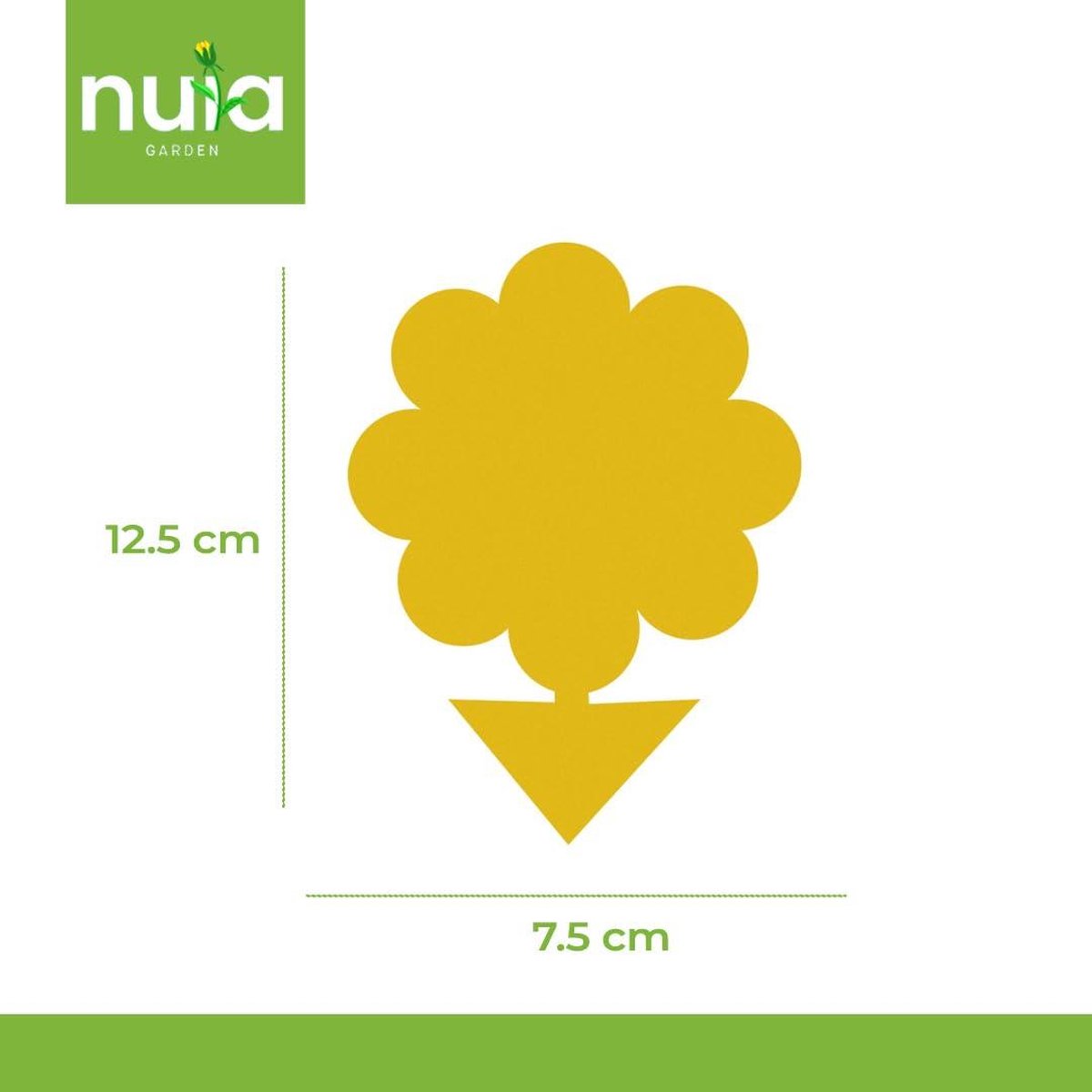50 stuks gele stickers rouwmuggen bestrijden, natuurlijke