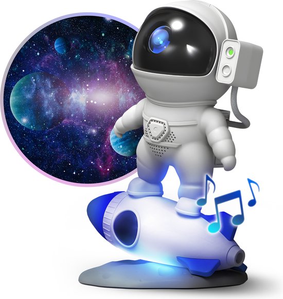 NAEVY Premium Astronaut Sterren Projector – Sterrenlamp – Galaxy Projector – Te Bedienen Met Een App – Speciaal Voor Kinderen