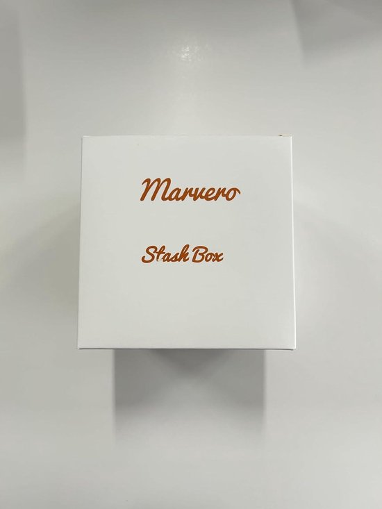 Marvero Premium Large Storage Box with Rolling Platter - Decorative Box with Combination Lock - for Seasoning - Gerdicht - with Removable Tray and Glass Jar and Grid Marvero Premium Large Storage Box with Rolling Platter - Decorative Box with Combination Lock - for Seasoning - Gerdicht - with Removable Tray and Glass Jar and Grid