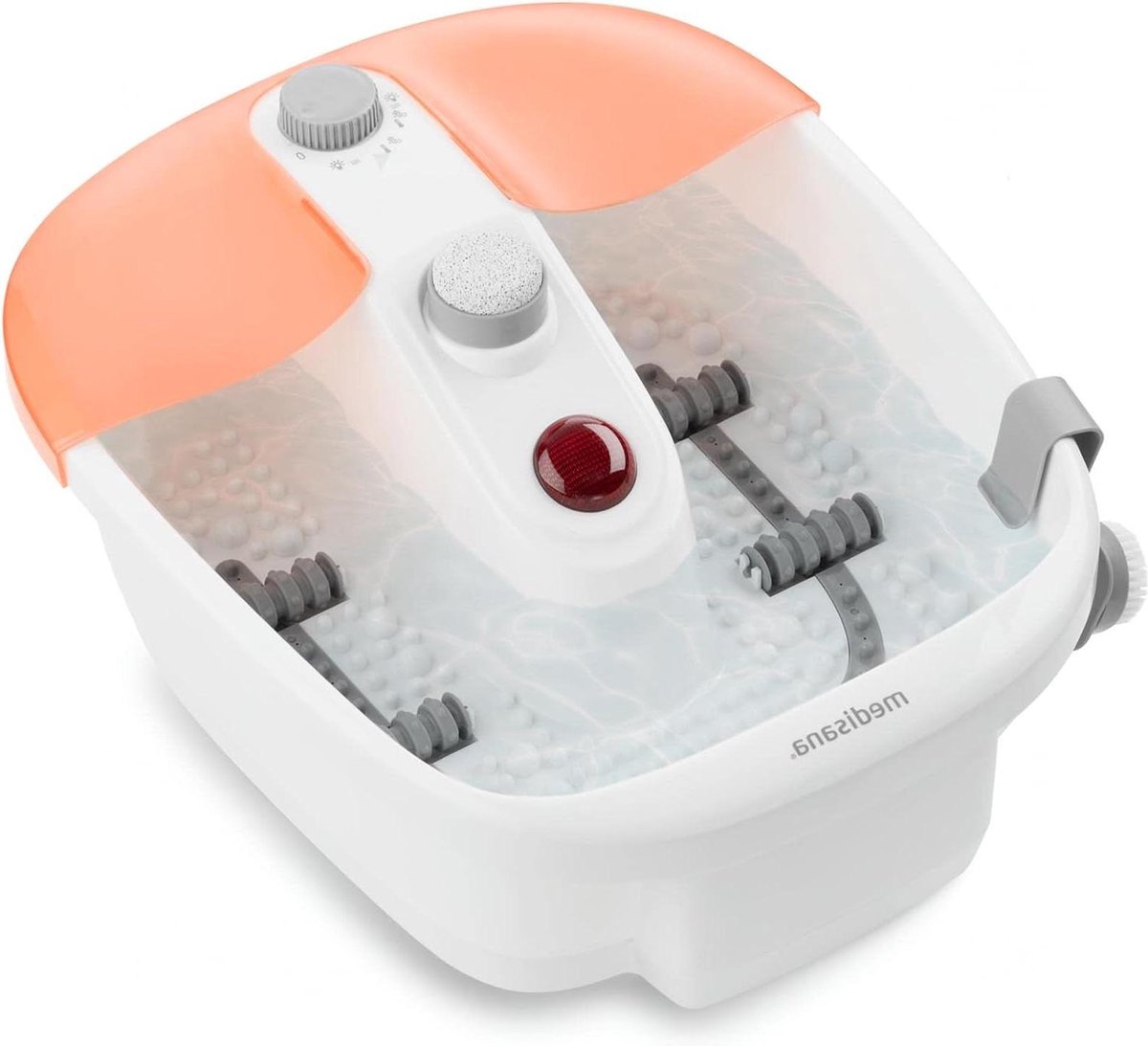 Goedkoopste Voetspa met voetreflexzonemassage - elektrisch voetbad - waterverwarmingsfunctie - vibrerende massage - pedicure-opzetstukken - voetbad met massage en verwarming - grote voeten Voet Baden