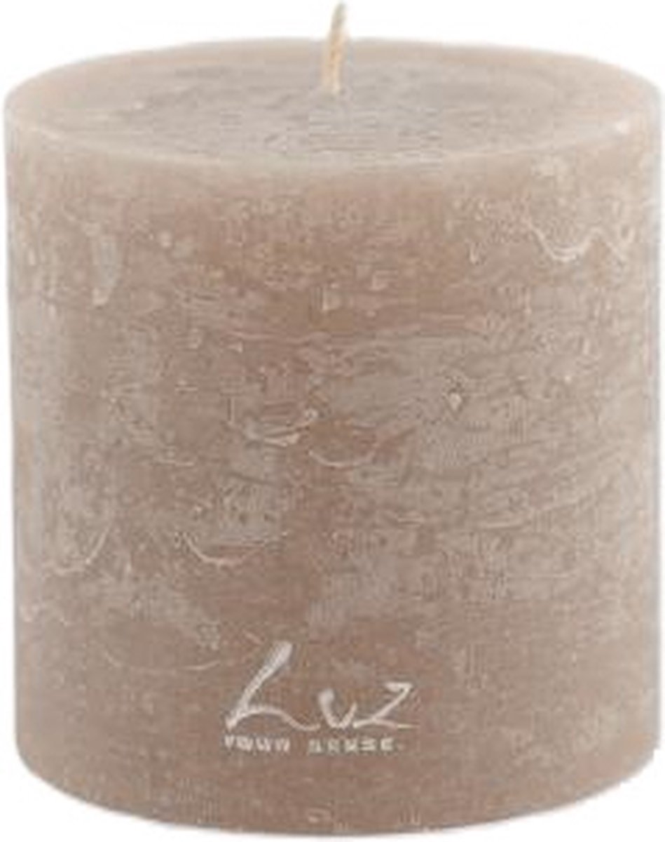 LUZ Rasteli Luz Your Senses Stomp Kaars Crème-Portobello D 9 cm H 9 cm