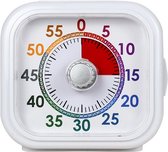 West Watches Educatieve Timer voor Kinderen Schermtijd en Game klok Autisme Aftelklok Countdown Timer Leerklok voor Kinderen Oefenklok Kinderklok Kookwekker Analoog Wit