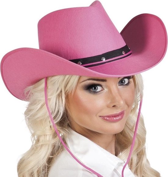 2x Roze cowboyhoeden Wichita voor dames - Feesthoeden verkleedkleding -  Cowboy/Western... | bol.com