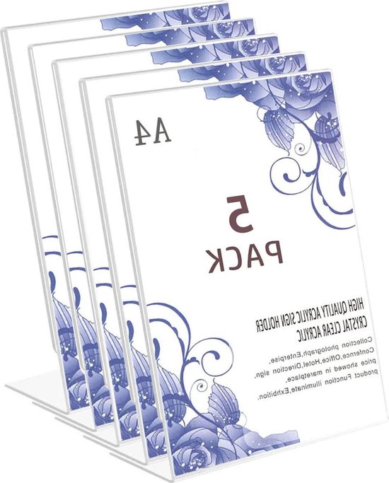A4 Acryl Tekenhouder 5 STKS Dubbelzijdige A4 Clear Acryl Sign Houders Menu Fotolijst voor Borden Clear Acryl Boek Stand A4 Teken Houder Acryl Poster Menu Houder Stand voor Restaurant Kantoor Winkel A4 Acryl Tekenhouder 5 STKS Dubbelzijdige A4 Clear Acryl Sign Houders Menu Fotolijst voor Borden Clear Acryl Boek Stand A4 Teken Houder Acryl Poster Menu Houder Stand voor Restaurant Kantoor Winkel