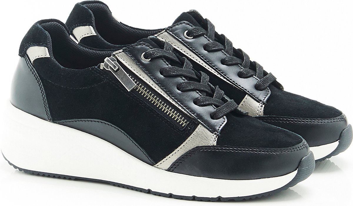Damart Sneakers met Amortyl sleehakken Dames Zwart
